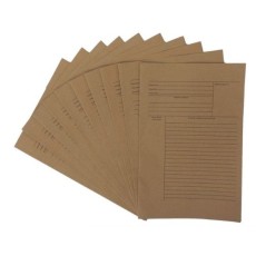 Minute File (Kraft Paper File) - Brown (100pcs)
